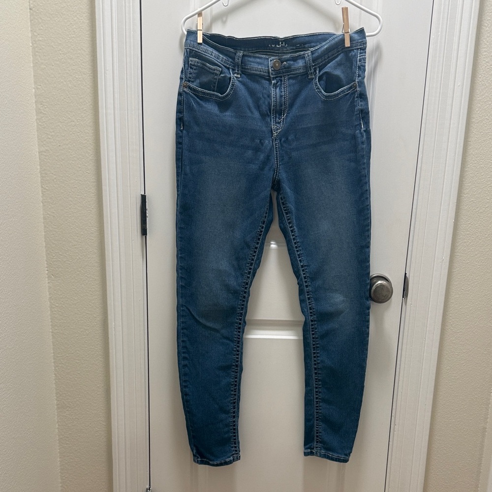 Wallflower Dark Blue Stretch Jeggings